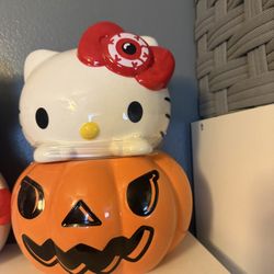 Hello Kitty Pumpkin Cookie Jar