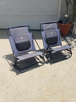 Foldable Camping Chairs / Beach Chairs  - $35 For Both