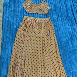 Polka-dot Skirt Set
