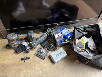 Power Tool Lot – WORX Sandeck, Rockwell Sonicrafter, Accessories & More