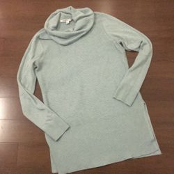 Adrienne Vittadini Blue Turtleneck Sweater