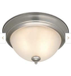 Brushed Nickel Flush Mount Light