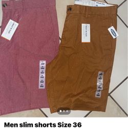 Men Slim Shorts Size 36