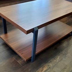 New Wood Coffee Table Center Table, Walnut
