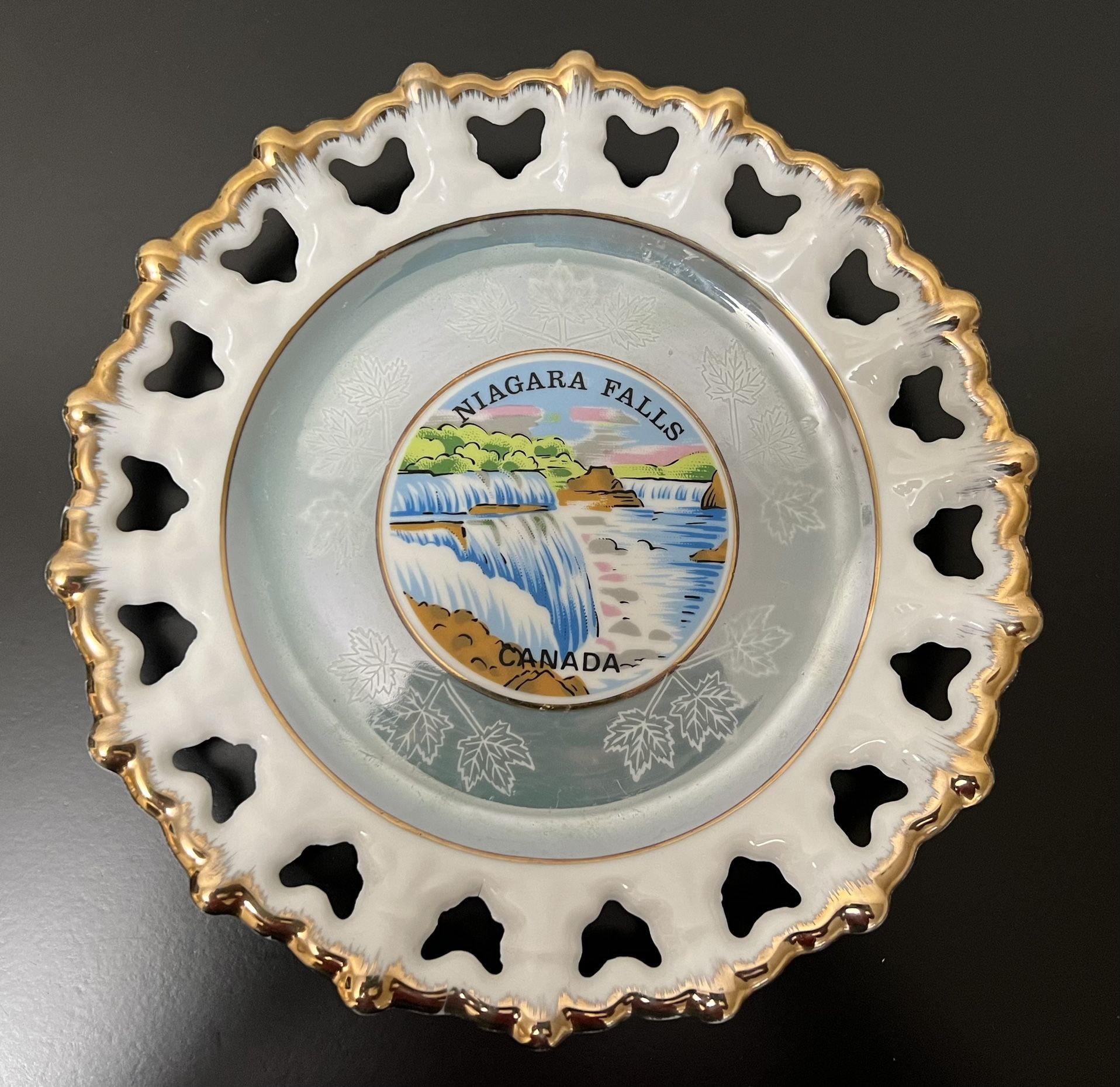 Vintage Niagra Falls Prospect Point Collector Plate - Made in Japan