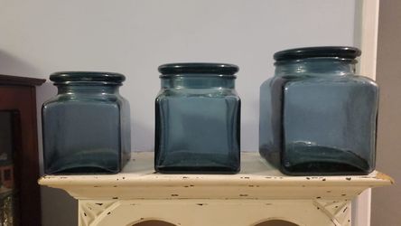Three big glass jars