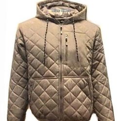 New! Mack Russo Quilted Bomber Hoodie Jacket. Size XXL