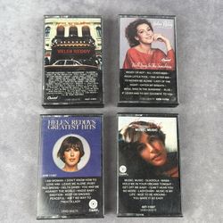 Helen Reddy Cassette Lot of 4 Greatest Hits Live London 1970s Pop Music