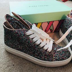 minna parikka bunny glitter bunny sneakers new