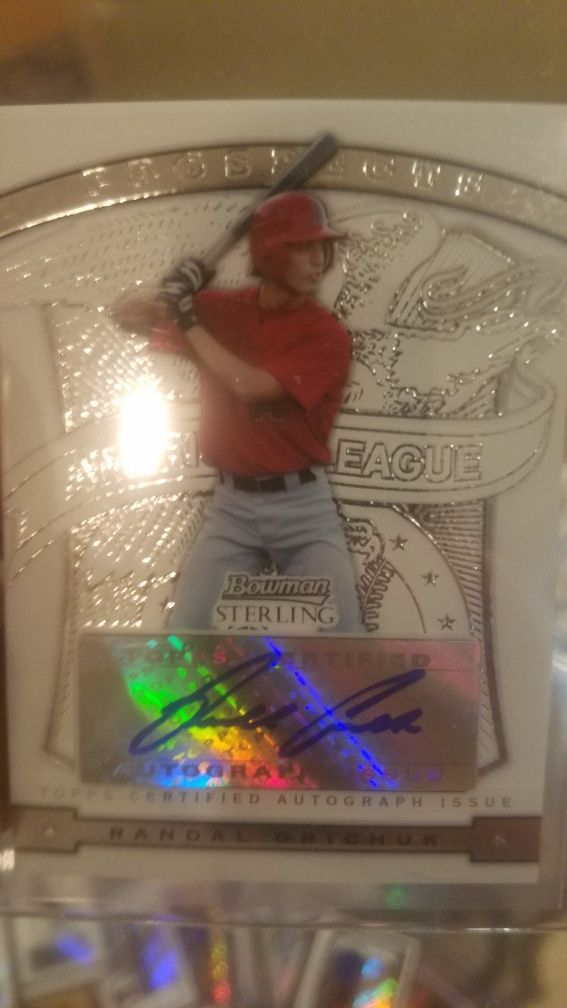 Randall grichuk 2009 bowman sterling rookie auto