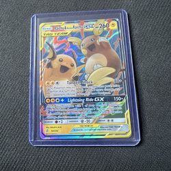 Pokemon Cards Unified Minds Raichu & Alolan Raichu GX