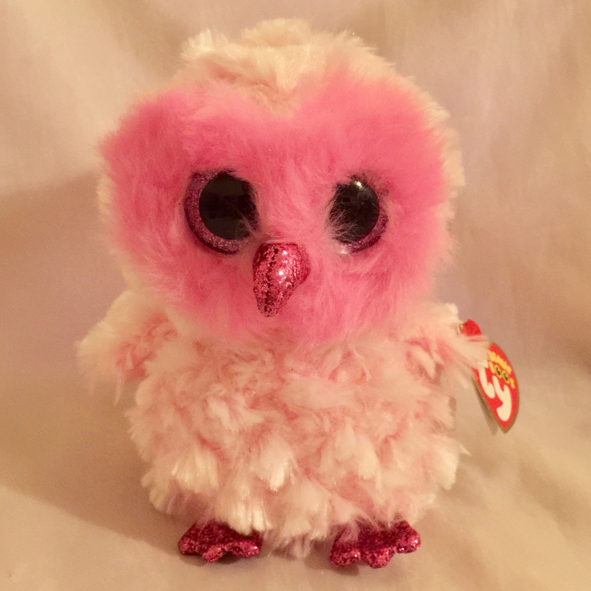 6” Ty Beanie Boos TWIGGY The Pink Owl NWT $10