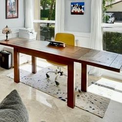Beautiful Solid French Oak Farm Table  + Chic Chair