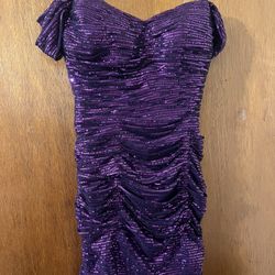 Purple Mini Dress 