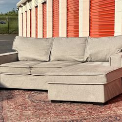 Sleeper L Shape Sectional Couch With Storage Free Curbside Delivery 