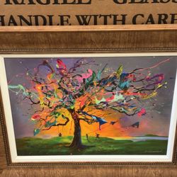 Warren, Jim The Tree of Eternal Youth 2021 17" x 22 5/8" Giclee in color with hand-embellishment on canvas. Hand-signed by the artist.