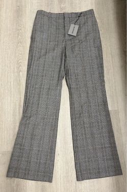Balenciaga Grey Plaid Trousers with Tags