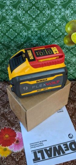 DEWALT 
FLEXVOLT  20-VOLT/60-VOLT  MAX  LITHIUM ION  HIGH CAPACITY  9.0AH BATTERY