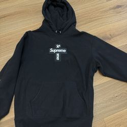 Supreme Cross Logo Hoodie - Black