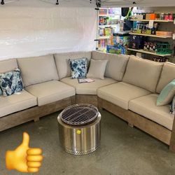 Ashley Silo Point  3 Pcs Sectional Sofa Couch Lounge Set 