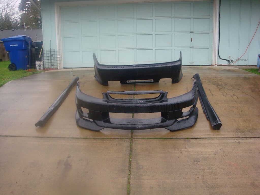 Black widow body kit 4 civic