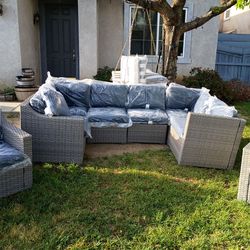 High quality extra large outdoor patio furniture set brand new patio sofa set 🆕✈️🚎