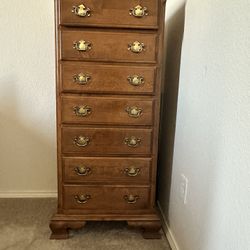 Solid wood tall dresser for sale - $200