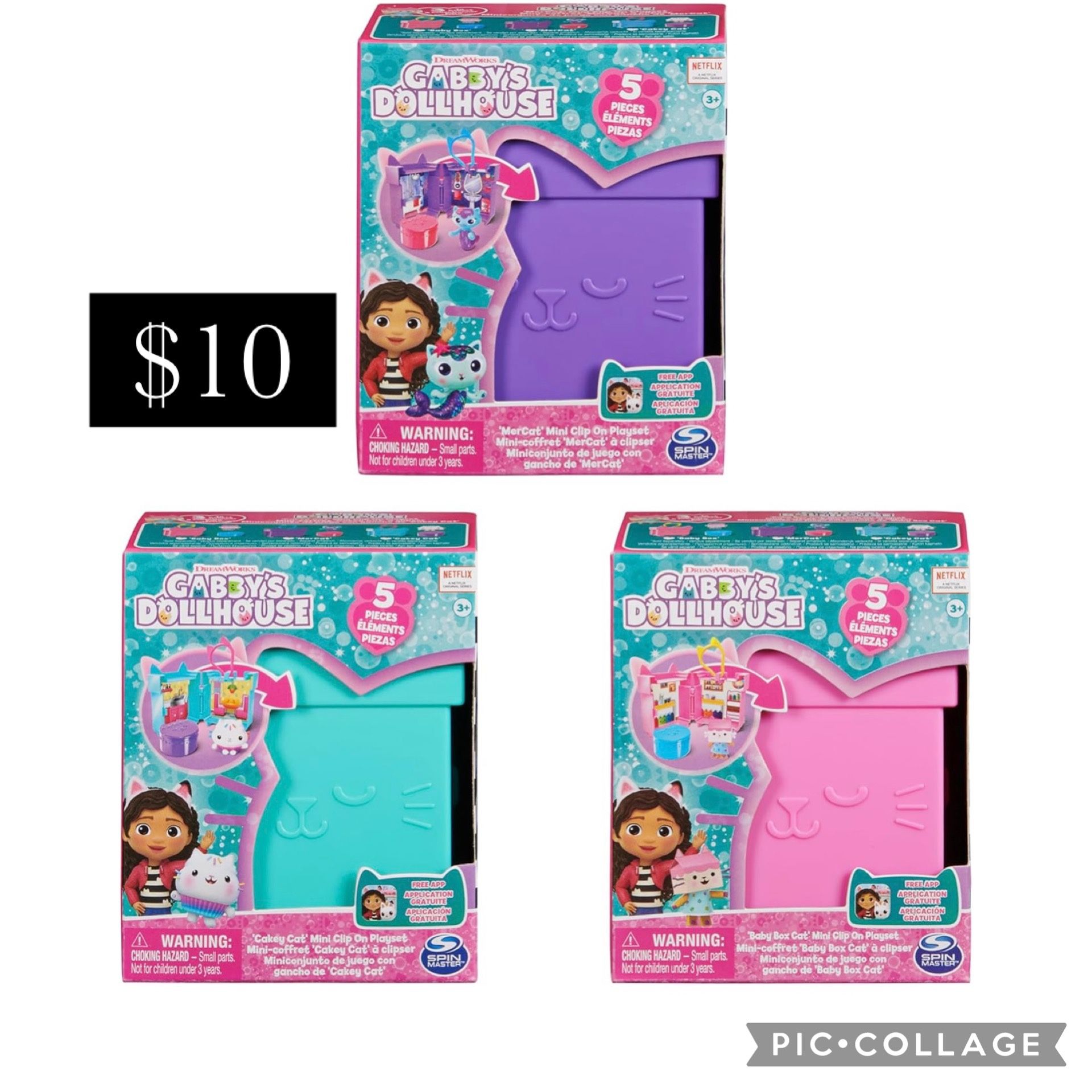 Gabby’s Dollhouse Clip On Set