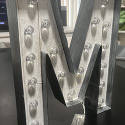 Paper Marquee letter M