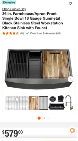 Glacier Bay Farmhouse sink