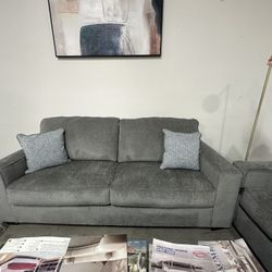 Grey Sofa & Loveseat 