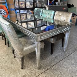 ZGallerie dining Table And Chairs 