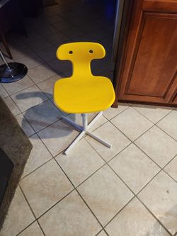 Yellow desk chair