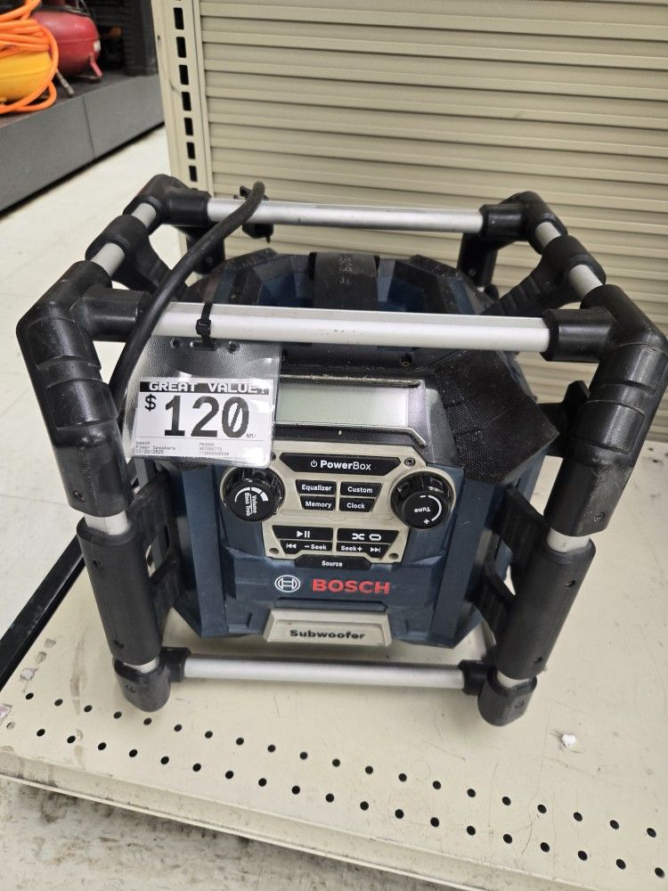 Bosch Power Box PB360S Jobsite Speaker And Power