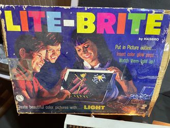 Vintage 1967 Hasbro Lite-Brite Original Box