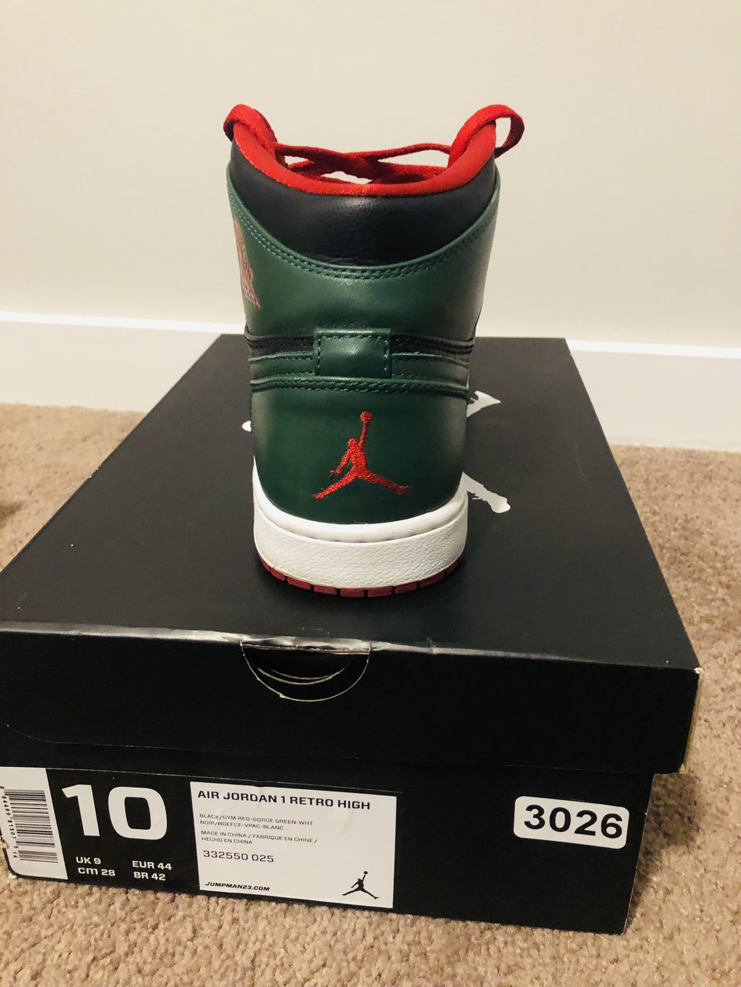 Jordan 1 hotsell green gucci