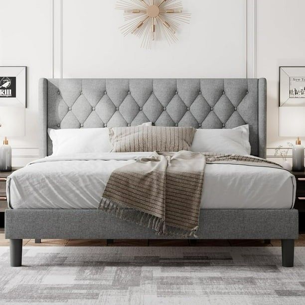 Upholstered King Size Bed
