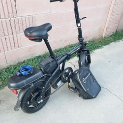 22mph 30miles range. Adult Electric Bike Fold Folding Ebike E-bike. 2 Seat, 2 Extra inner Tube. $360 Is Already Cheap. SOO NOOO sad Stories Please. Co