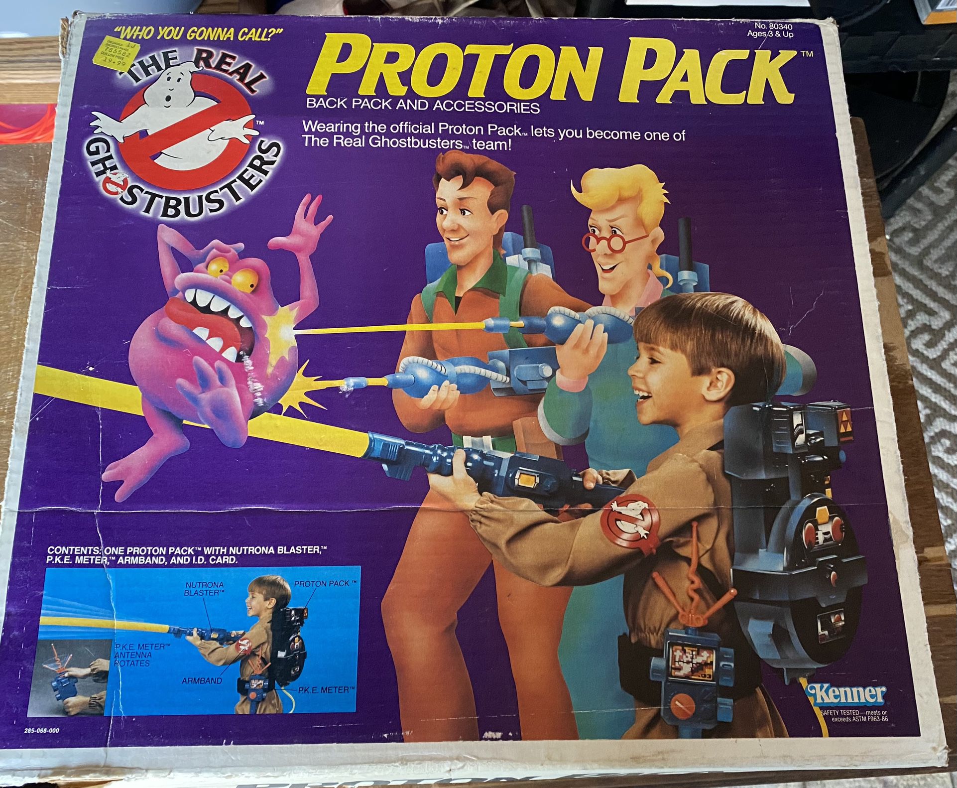 1980’s Vintage Ghostbusters Proton Pack Toy By Kenner