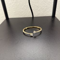 Swarovski  Crystal Heart Cuff Bracelet