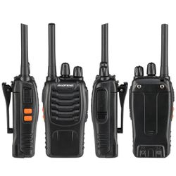 5W FRS Frequency Handheld Walkie Talkie Black (2pcs/Pair)