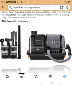 Giraffe WallMounted Garage Wet/Dry Vacuum  w/Accessories