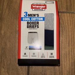 Wrangler Men's Cool Cotton Boxer Briefs (3) 3 packs