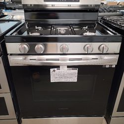 🚨 New Samsung - 6.0 cu. ft. Freestanding Gas Range with 18K BTU Dual Power Burner, WiFi NX60A6311SS