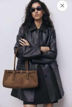 H&M suede shoulder bag