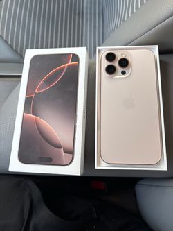 Apple iPhone 16 Pro Max Desert Titanium with Box