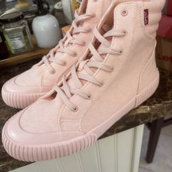 Levi's Light Pink Womens High Top Sneakers