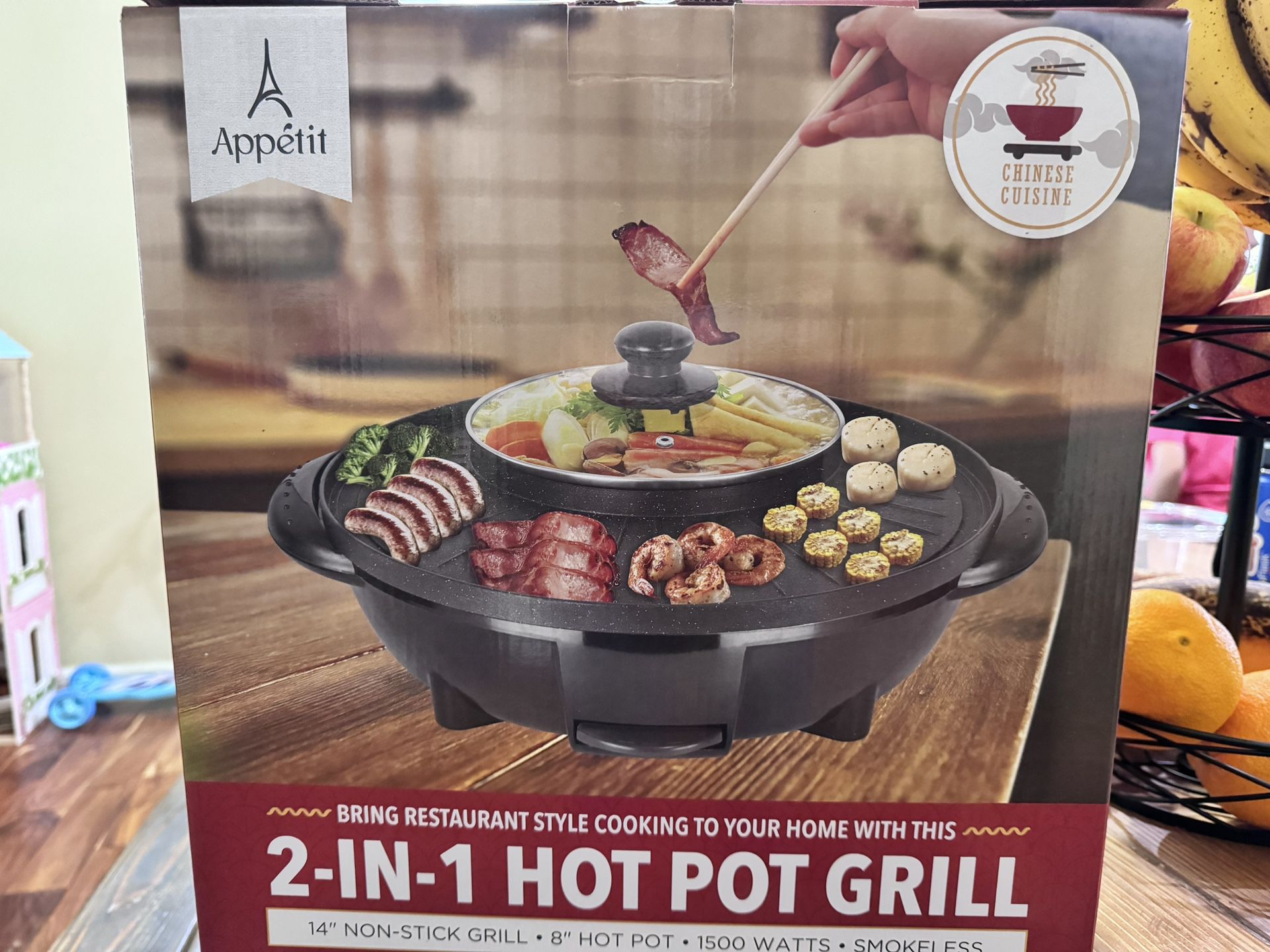 2-in-1 Hot Pot Grill 