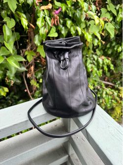Marimekko Leather Bucket Bag