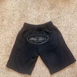 Corteiz Alcatraz Shorts Black XL